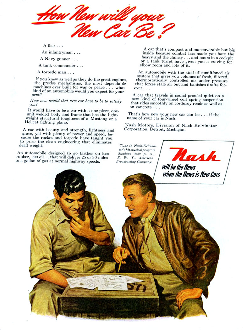 1946 Nash Auto Advertising